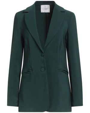 CROCHÈ Blazer Polyester, Elastane - Green