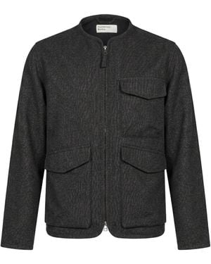 Universal Works Charcoal Jacket Polyester, Wool, Acrylic, Polyamide, Viscose - Black