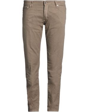 Barba Napoli Trousers Cotton, Linen, Elastane - Grey