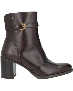 Nero Giardini Dark Ankle Boots Leather - Brown
