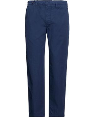 White Sand Pants Cotton - Blue