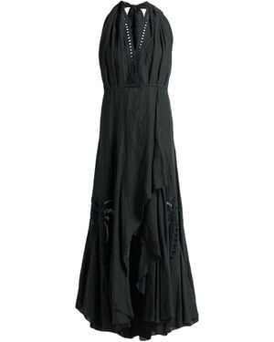 Mes Demoiselles Maxi Dress Linen - Black