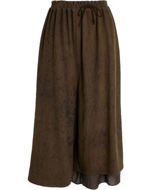 Y's Yohji Yamamoto Military Pants Wool, Nylon - Brown