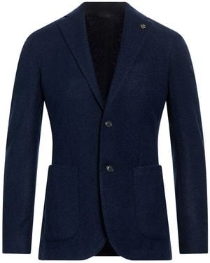 Lubiam Blazer Acrylic, Virgin Wool, Polyester - Blue