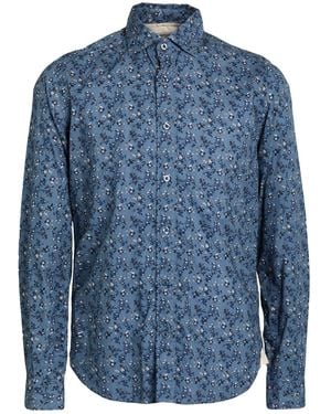 FIL NOIR Shirt Organic Cotton - Blue