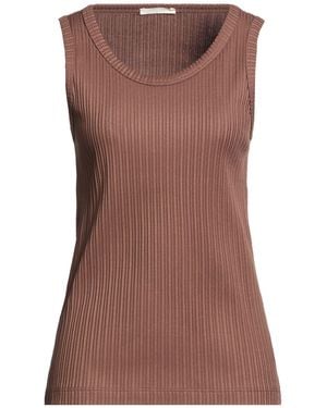 Circolo 1901 Tank Tops - Brown
