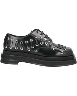 Simone Rocha Lace-Up Shoes Leather - Black