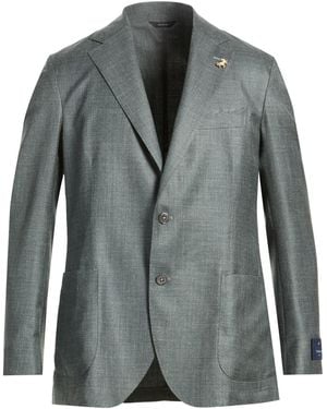 Tombolini Blazer Virgin Wool, Silk, Linen - Gray