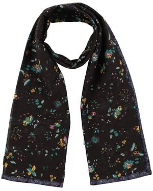 Daphine Scarf Cotton, Silk - Black