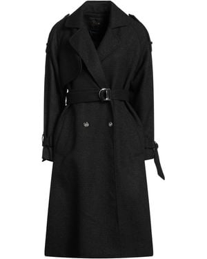 Maje Overcoat & Trench Coat - Black