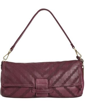 Caterina Lucchi Plum Handbag Calfskin - Purple