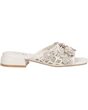 Jeannot Sandals Leather - White