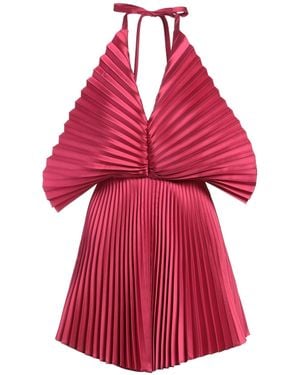 SIMONA CORSELLINI Fuchsia Mini Dress Polyester - Red