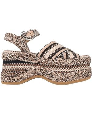 Amambaih Light Sandals Textile Fibers - Brown
