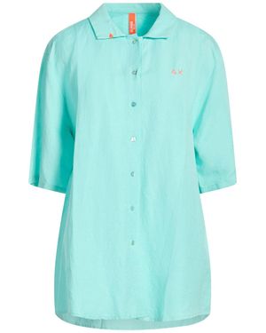 Sun 68 Shirt Cotton, Polyamide, Elastane - Blue