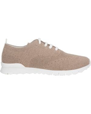 Kiton Sand Trainers Textile Fibres - Natural