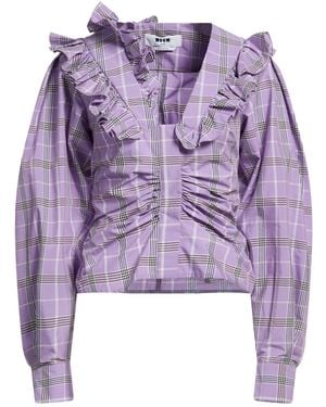 MSGM Shirt Cotton, Polyester - Purple