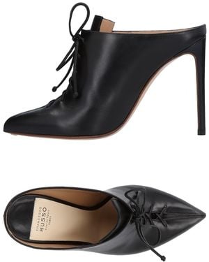 Francesco Russo Mules & Clogs Calfskin - Black