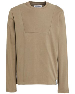 Bikkembergs Khaki T-Shirt Cotton - Natural