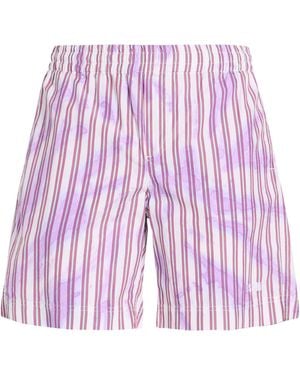 MSGM Lilac Shorts & Bermuda Shorts Cotton - Purple