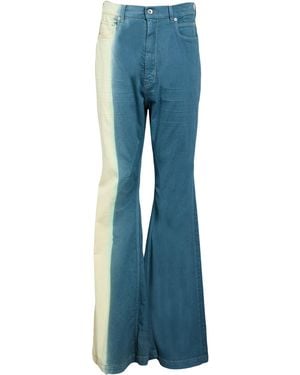 Rick Owens Slate Jeans Cotton, Polyester, Rubber - Blue