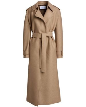 Harris Wharf London Sand Coat Virgin Wool - Natural