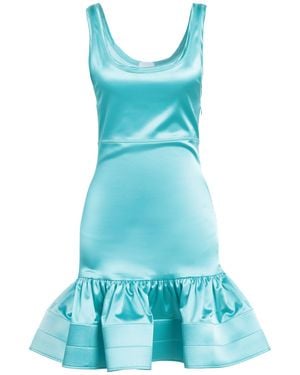 Patou Mini Dress Acetate, Polyamide, Lyocell - Blue