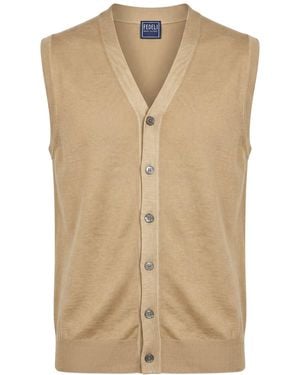 Fedeli Cardigan Virgin Wool - Natural
