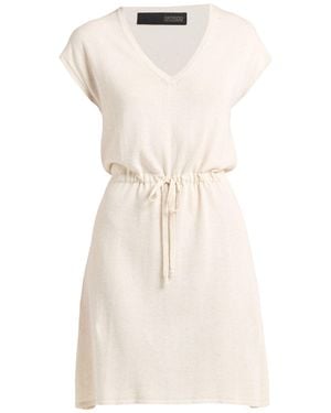 Messagerie Mini Dress Viscose, Linen, Cotton - Natural