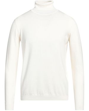 Fred Mello Viscose-Blend Logo Turtleneck Sweater - White
