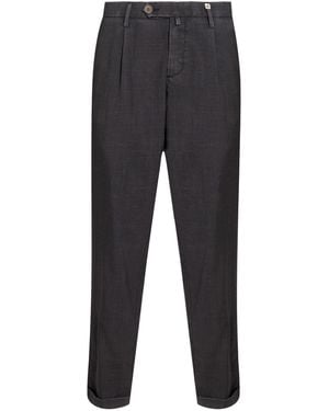 Myths Charcoal Pants Virgin Wool, Linen - Gray