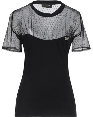 Gaelle Paris T-Shirt Cotton, Elastane, Polyamide - Black