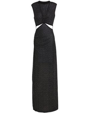 Nensi Dojaka Maxi Dress Viscose, Polyester - Black