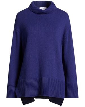 Soallure Turtleneck Viscose, Wool, Polyamide, Cashmere - Blue