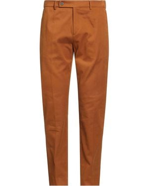 Berwich Camel Pants Cotton, Elastane - Brown