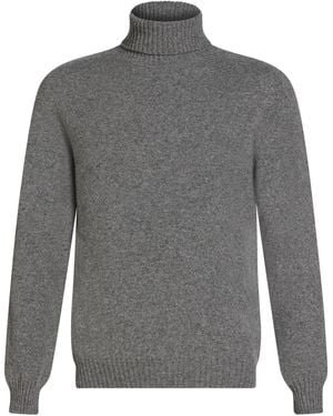 Boglioli Turtleneck Wool, Cashmere - Grey