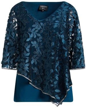 FRANK LYMAN Top Polyester, Nylon, Elastane - Blue