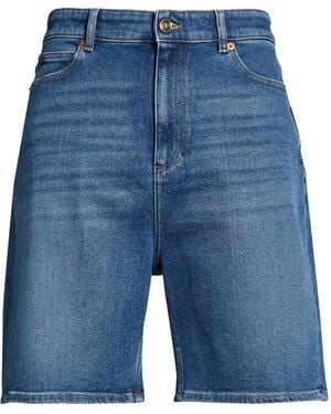 Valentino Garavani Denim Shorts Cotton, Elastane - Blue