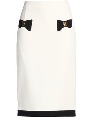 Moschino Midi Skirt Viscose, Wool, Elastane - Natural