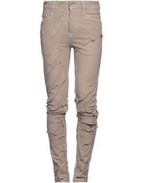 Rick Owens Jeans Cotton, Elastane, Rubber - Natural