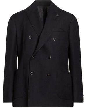 Lardini Midnight Blazer Virgin Wool - Black