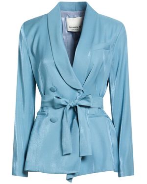 Annarita N. Blazer Viscose, Polyester - Blue