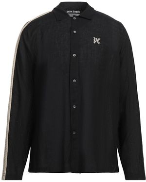 Palm Angels Shirt Linen, Cotton, Polyester - Black