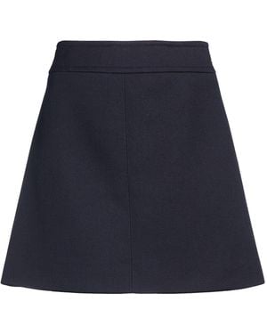 Celine Midnight Mini Skirt Wool, Silk - Blue