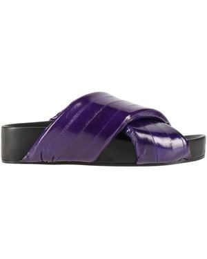 Jil Sander Sandals Leather - Purple