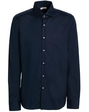 Ghirardelli Midnight Shirt Cotton, Elastane - Blue