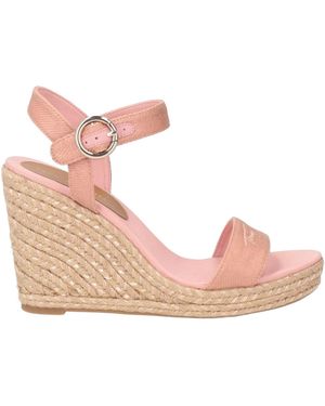 Tommy Hilfiger Antique Rose Espadrilles Leather, Textile Fibers - Pink