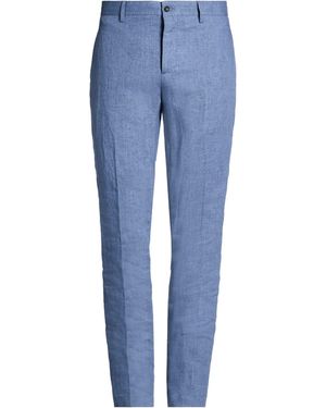 Massimo Alba Trousers Linen - Blue