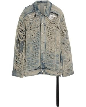 Rick Owens Denim Outerwear Cotton - Gray