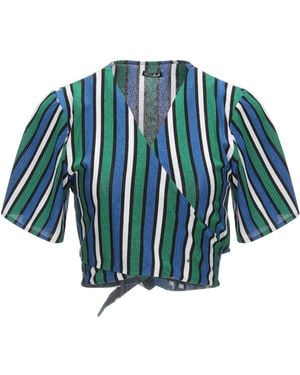 MC2 Saint Barth Cardigan Viscose, Polyester, Polyamide, Elastane - Blue